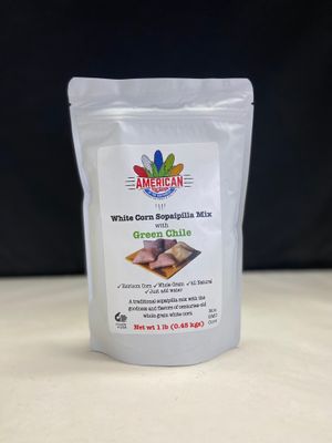 White Corn Sopaipilla Mix with Green Chile