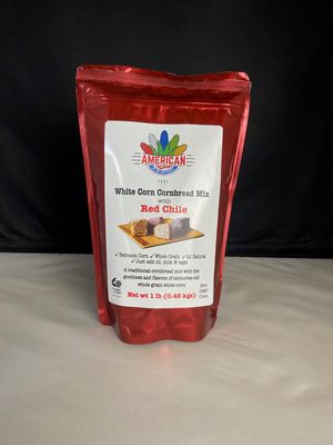 White Corn Cornbread Mix with Red Chile