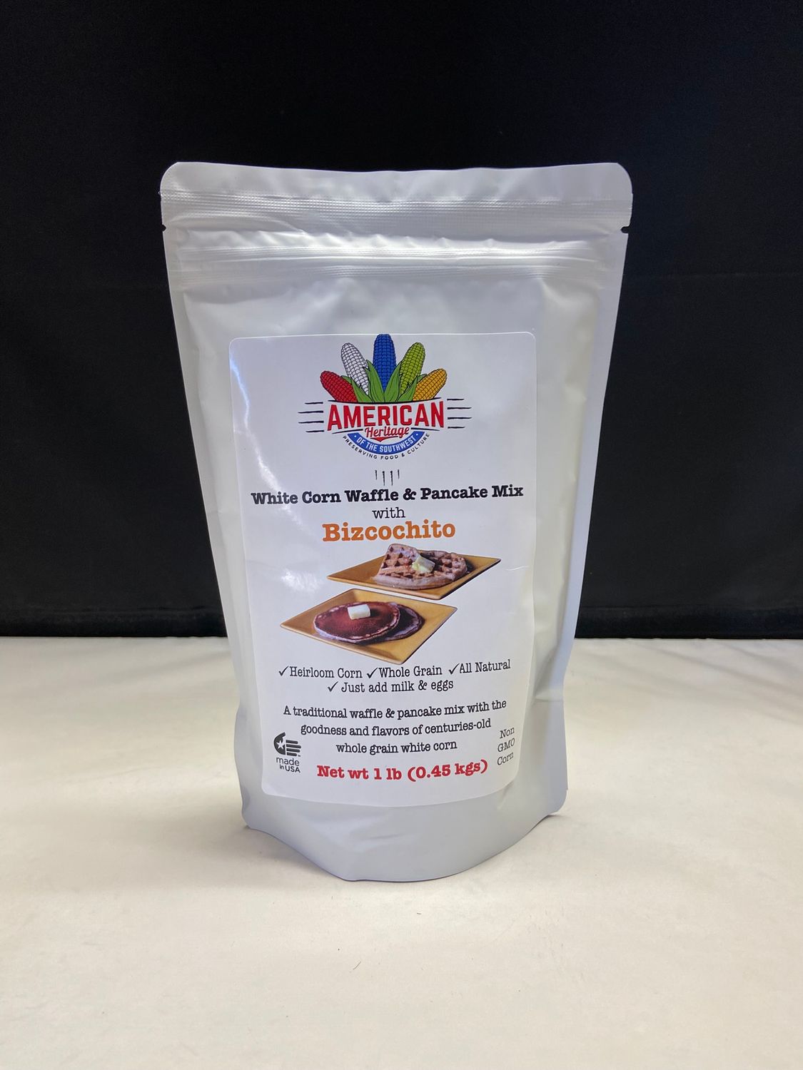 White Corn Waffle &amp; Pancake Mix with Bizcochito