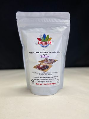White Corn Waffle &amp; Pancake Mix with Pinon
