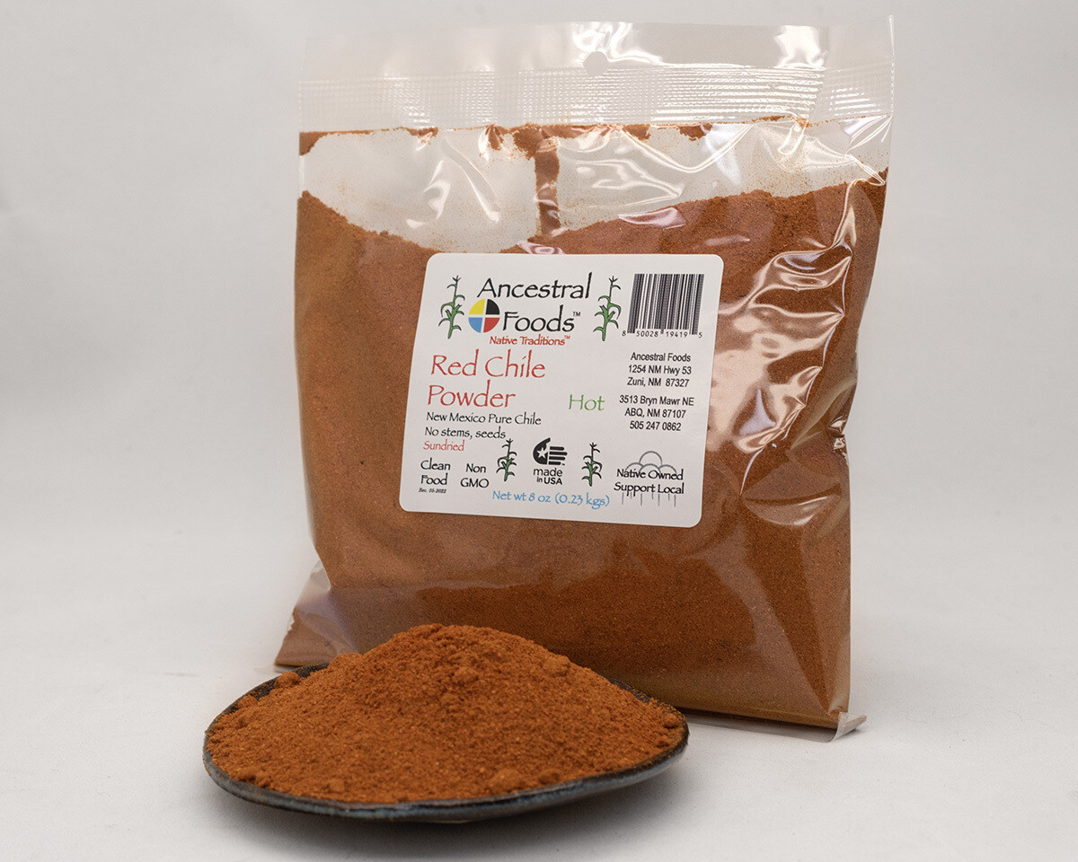 Sun-Dried Red Chile Powder, Hot 8 oz.