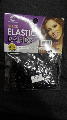 Black Elastic Bands 275 pcs
