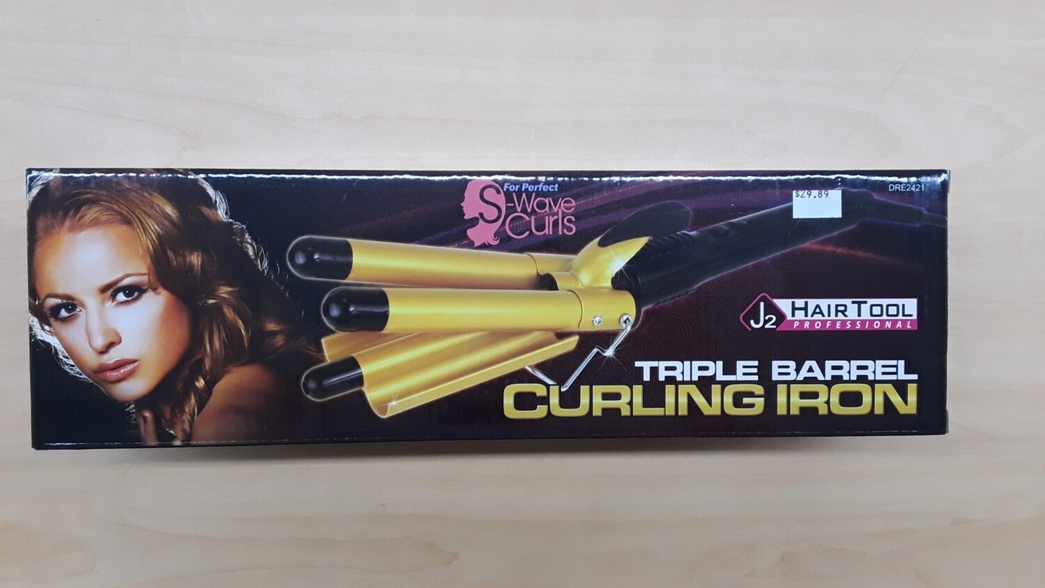 J2 Hair Tool Professional Triple Barrel Curling Iron