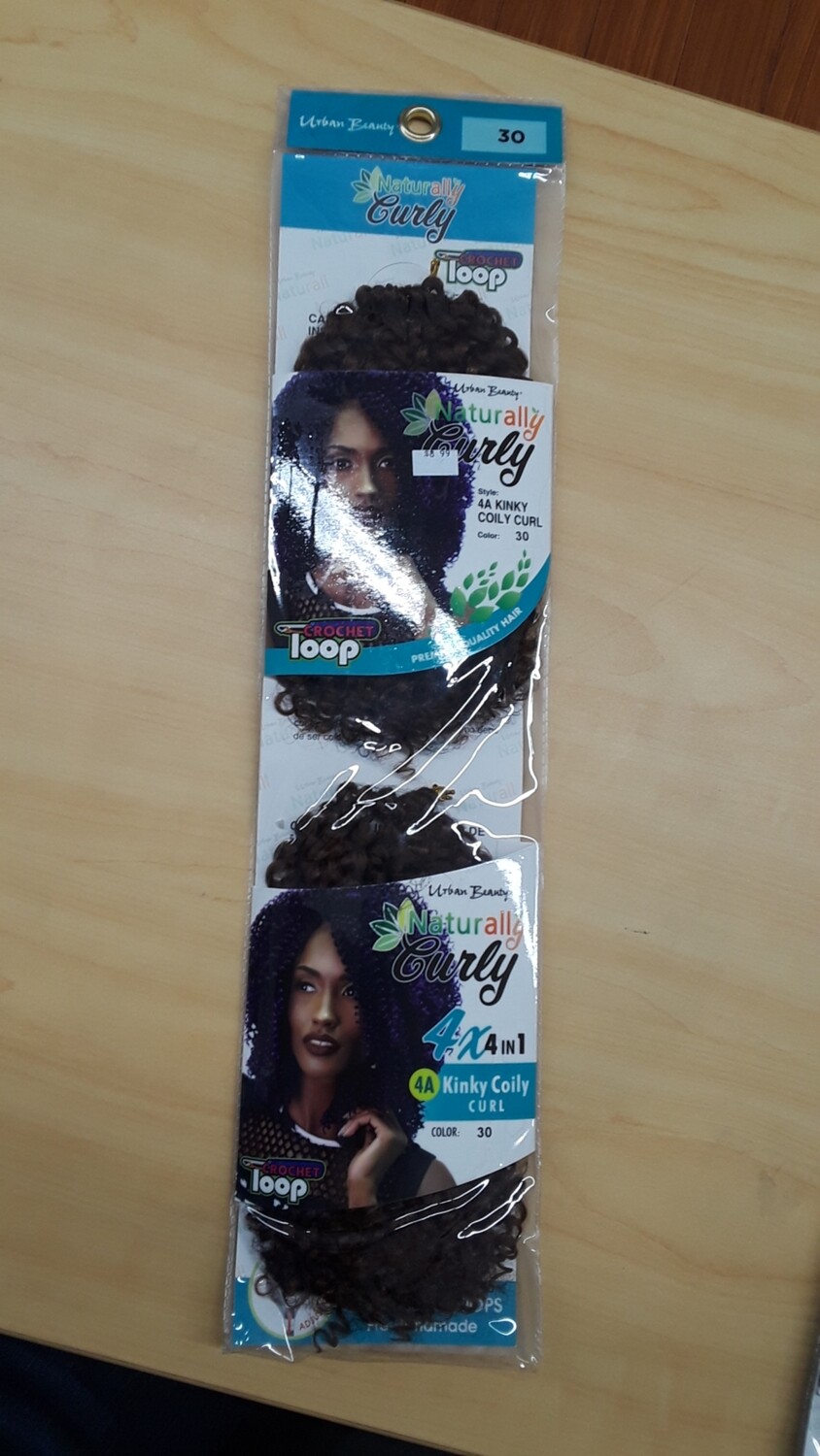 Nat Curly C/l 4A Kinky Coily Curl Color 30