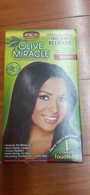 African Pride Olive Miracle No Lye Relaxer Super