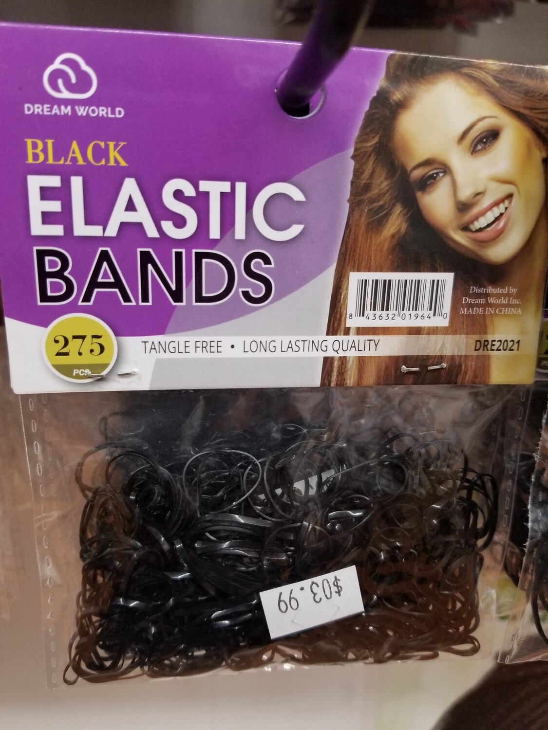 Black Elastic Bands 275 Pcs