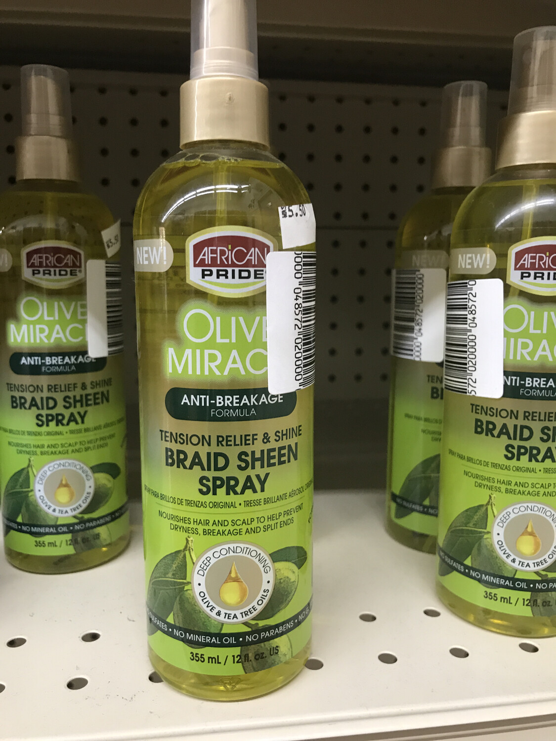 African Pride Olive Miracle Anti- Breakage Braid Sheen 12 Oz.