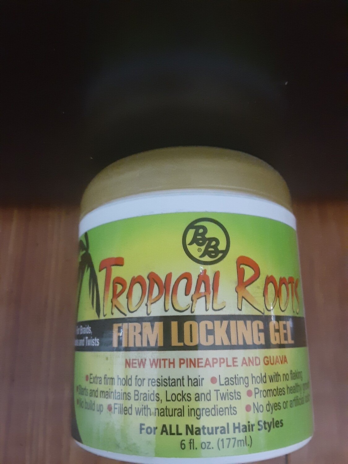 B&B tropical Roots locking gel for braids Locs and twists 6 fluid ounces