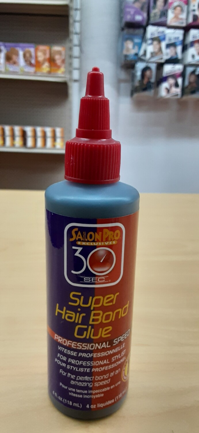 Super Hair Bond Glue Salon Pro 30 Sec 4oz.