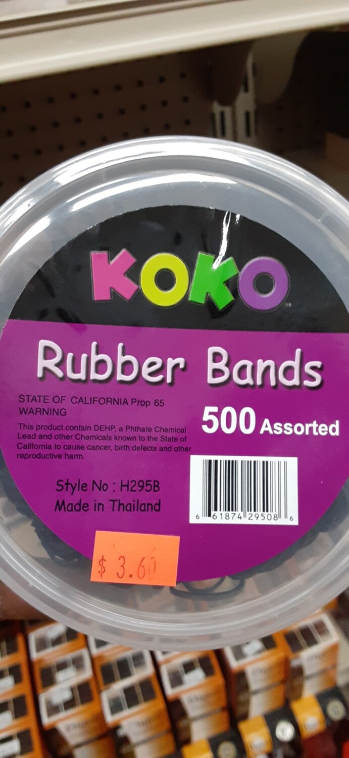 Koko Rubber Bands 500 Pc