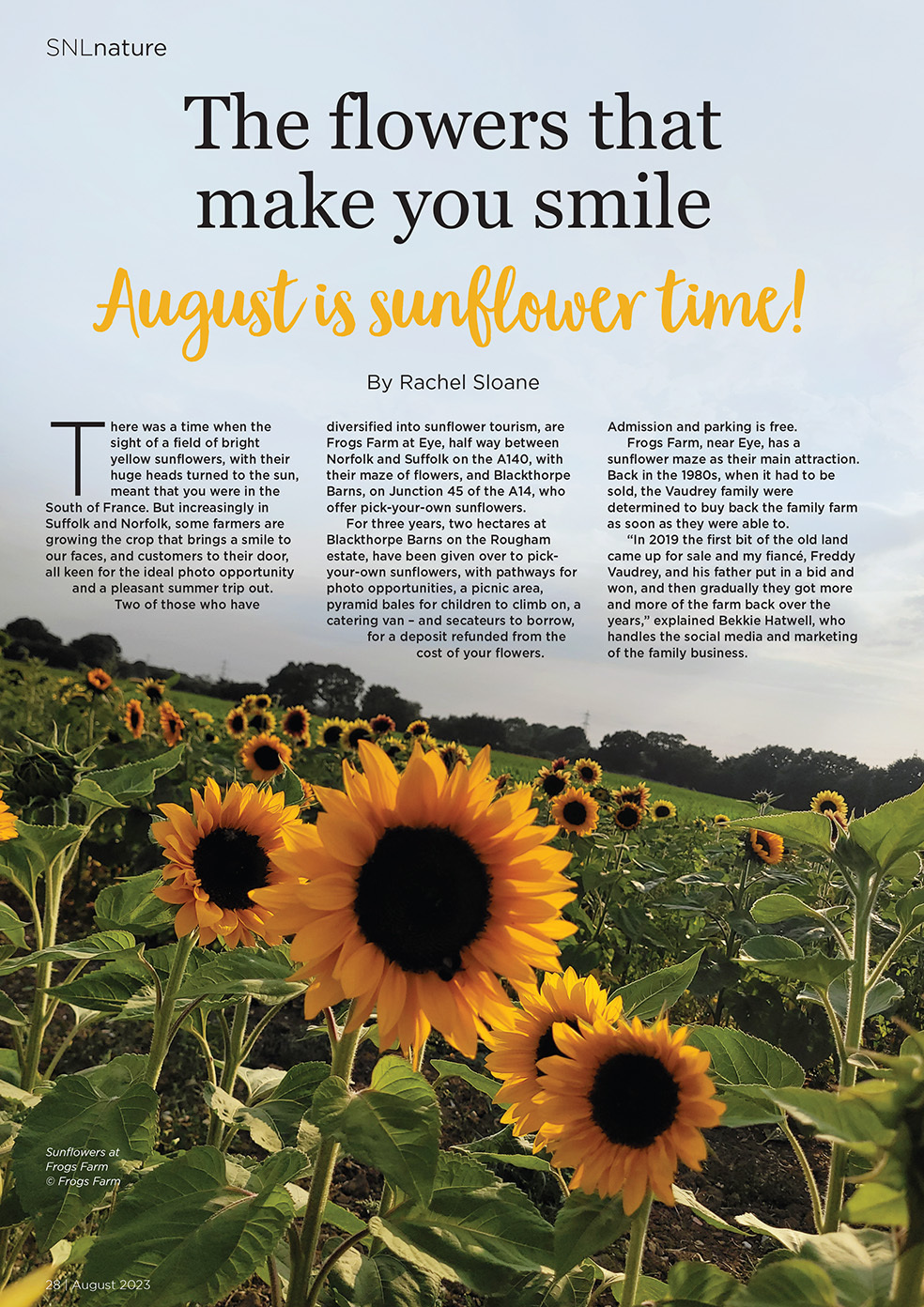 SNL August 2023 Single Issues Buy or Subscribe to Suffolk Norfolk
