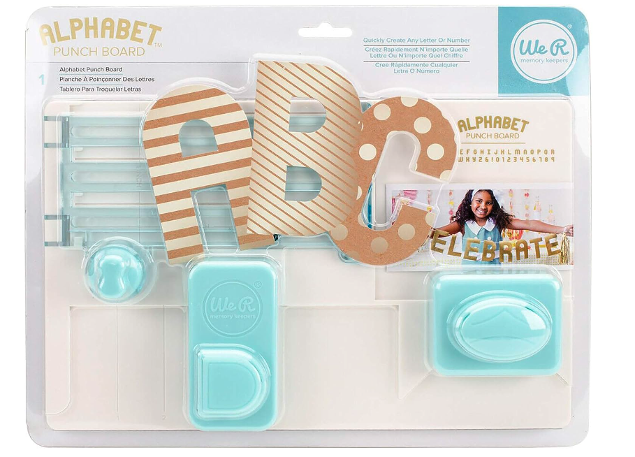 WE R MEMORY KEEPERS ALPHABET PUNCH BOARD