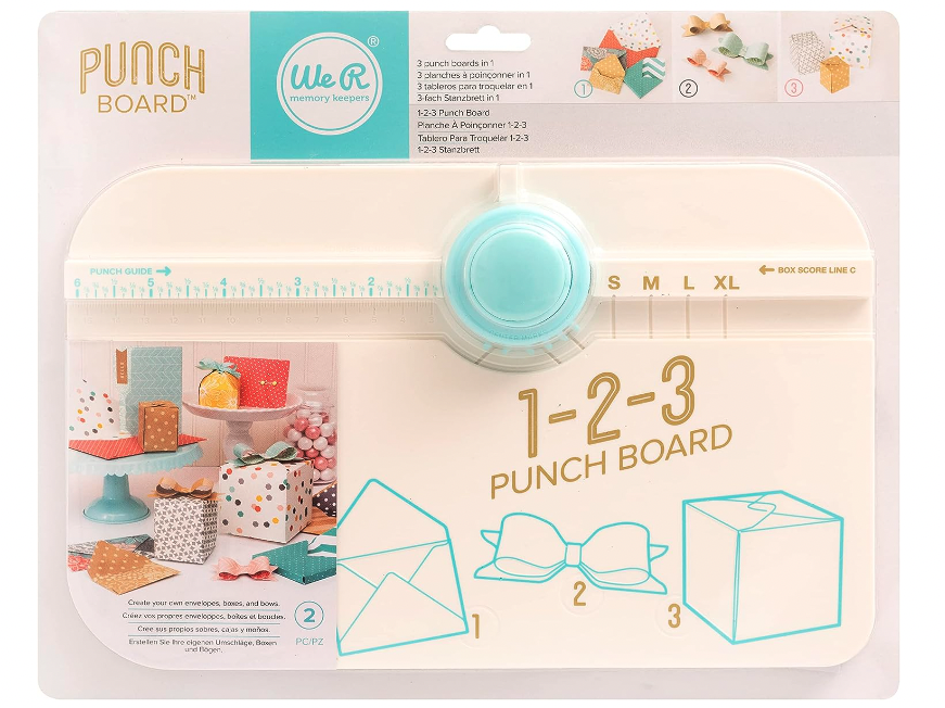 WE R MEMORY KEEPERS 1-2-3 PUNCH BOARD