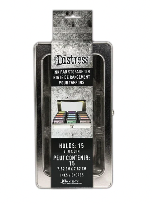 TH DISTRESS INK PAD STORAGE TIN