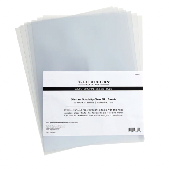 SB GLIMMER SPECIALTY CLEAR FILM SHEETS (10 SHEETS)