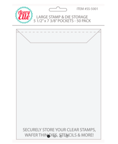 AE LARGE STAMP AND DIE STORAGE 5 1/2&quot; X 7 3/8&quot;- 50 PACK