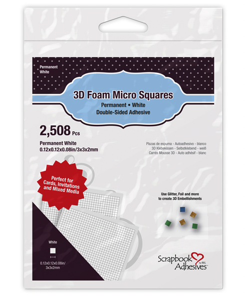 SA 3D FOAM MICRO SQUARES WHITE