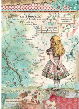 STAMPERIA DECOUPAGE RICE PAPER- ALICE IN WONDERLAND