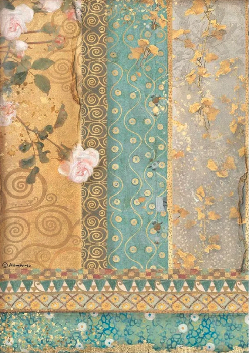 STAMPERIA DECOUPAGE RICE PAPER- GOLD ORNAMENTS