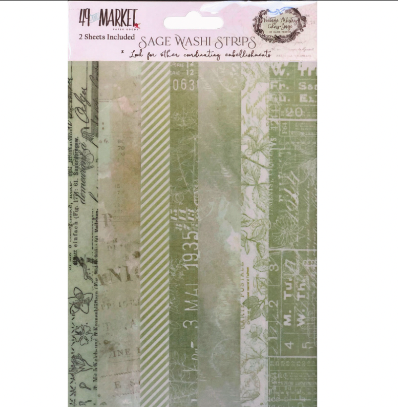 49&amp;M VINTAGE ARTESTRY WASHI TAPE SAGE