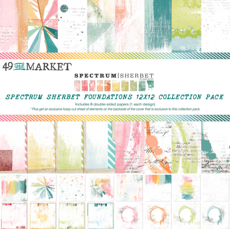49&amp;M SPECTRUM SHERBET 12X12 SHERBET FOUNDATIONS PACK