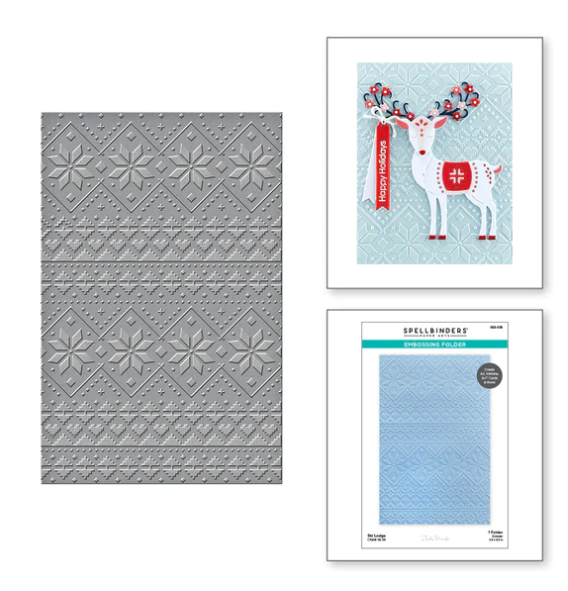 SB EMBOSSING FOLDER- SKI LODGE