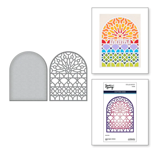 SB CUTTING DIES- STAINED GLASS WINDOW