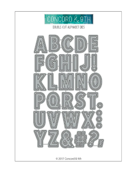 C&amp;9 DIES-DOUBLE-CUT ALPHABET