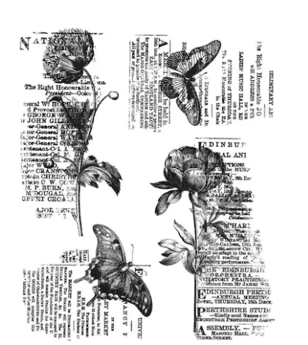 TH STAMPERS ANONYMOUS- BOTANIC COLLAGE