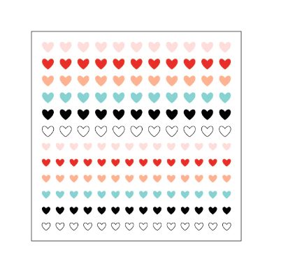 C&amp;9 ENAMEL HEARTS