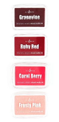 ALT MIXED MEDIA PIGMENT INK SET- RED COSMOS (4 INK PADS)