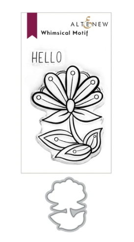 ALT  MINI STAMP AND DIE SET- WHIMSICAL MOTIF