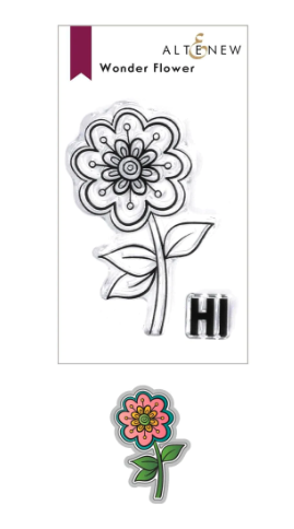 ALT  MINI STAMP AND DIE SET- WONDER FLOWER