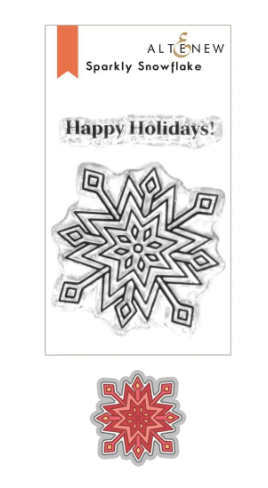 ALT  MINI STAMP AND DIE SET- SPARKLY SNOWFLAKE