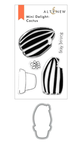 ALT  MINI STAMP AND DIE SET- MINI DELIGHT: CACTUS