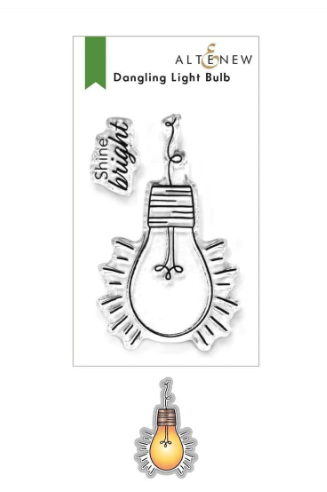 ALT  MINI STAMP AND DIE SET- DANGLING LIGHT BULB