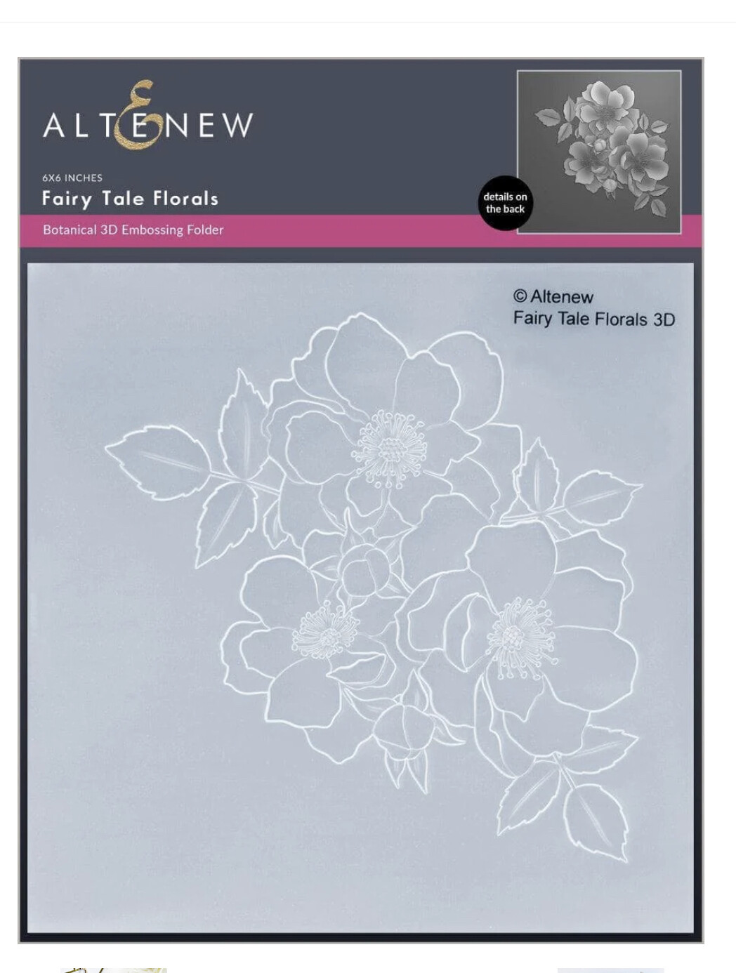 ALT 3D EMBOSSING FOLDER AND STENCIL BUNDLE- FAIRY TALE FLORALS