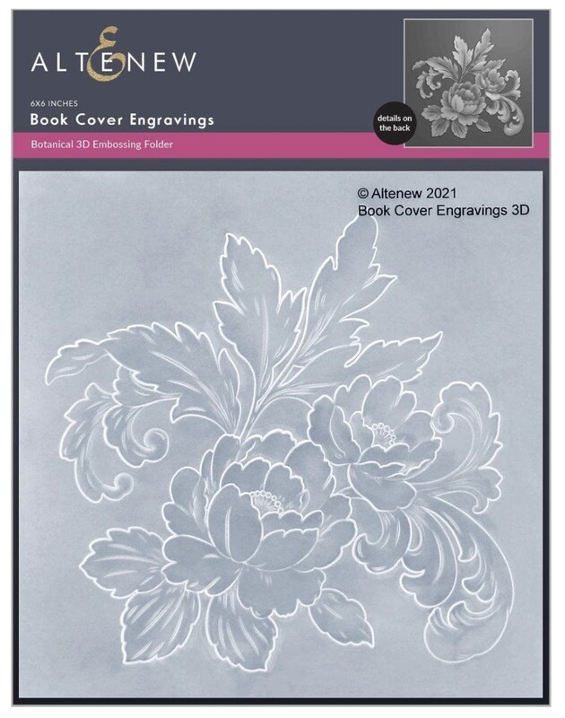 ALT 3D EMBOSSING FOLDER- BOOK COVER ENGRAVINGS