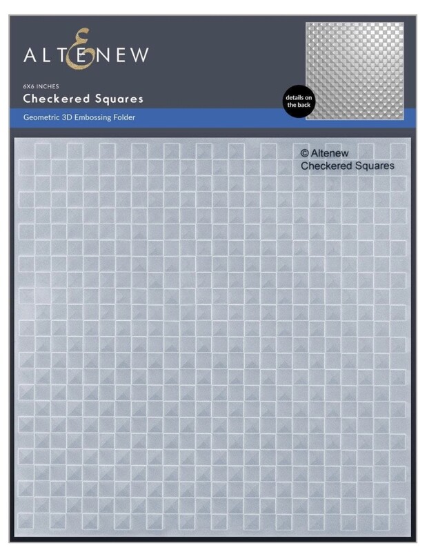 ALT 3D EMBOSSING FOLDER- CHECKERED SQUARES