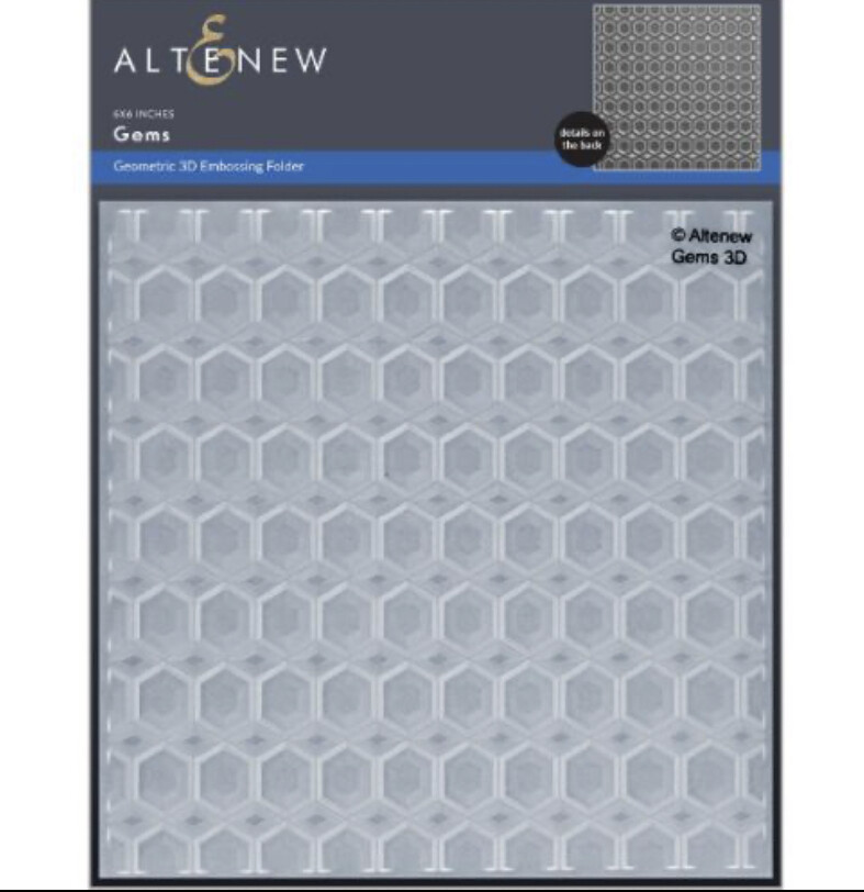 ALT 3D EMBOSSING FOLDER- GEMS