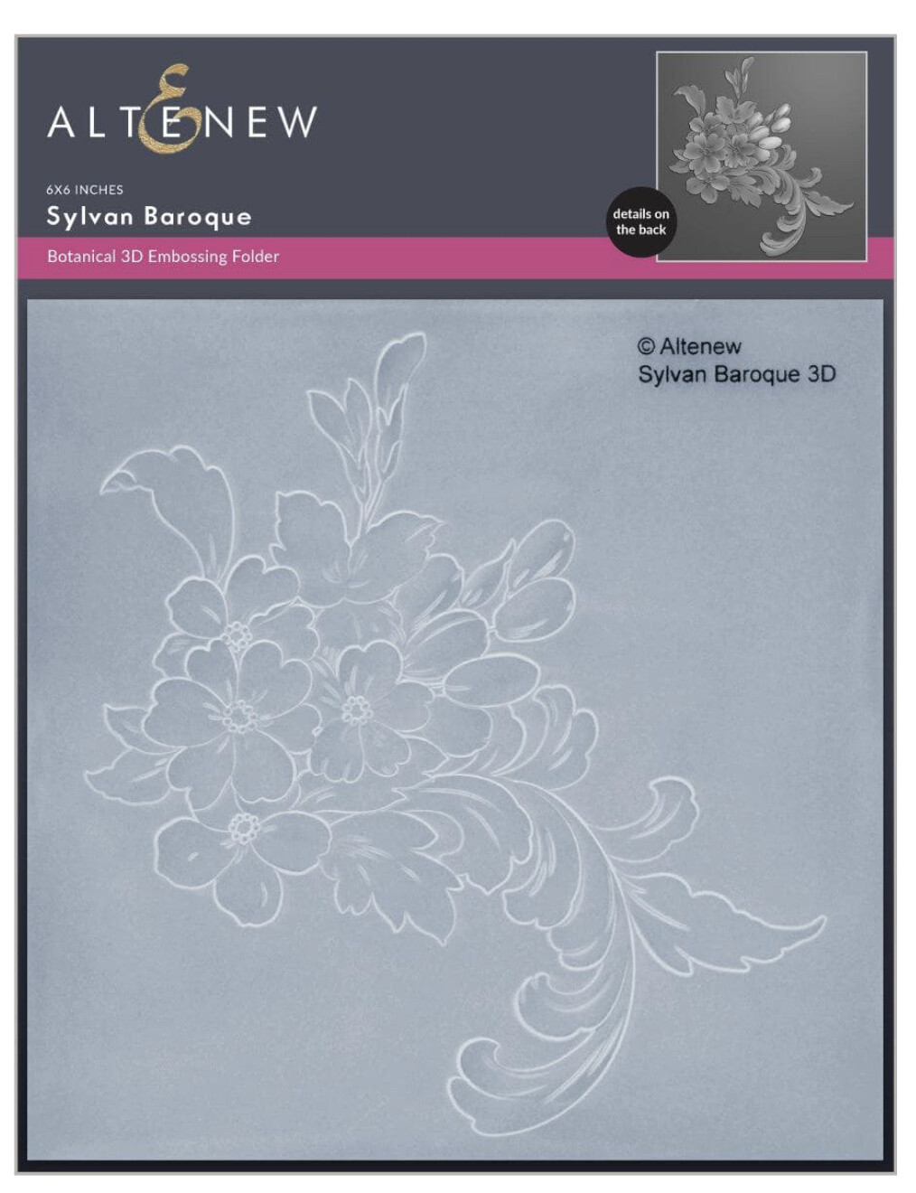 ALT 3D EMBOSSING FOLDER- SYLVAN BAROQUE