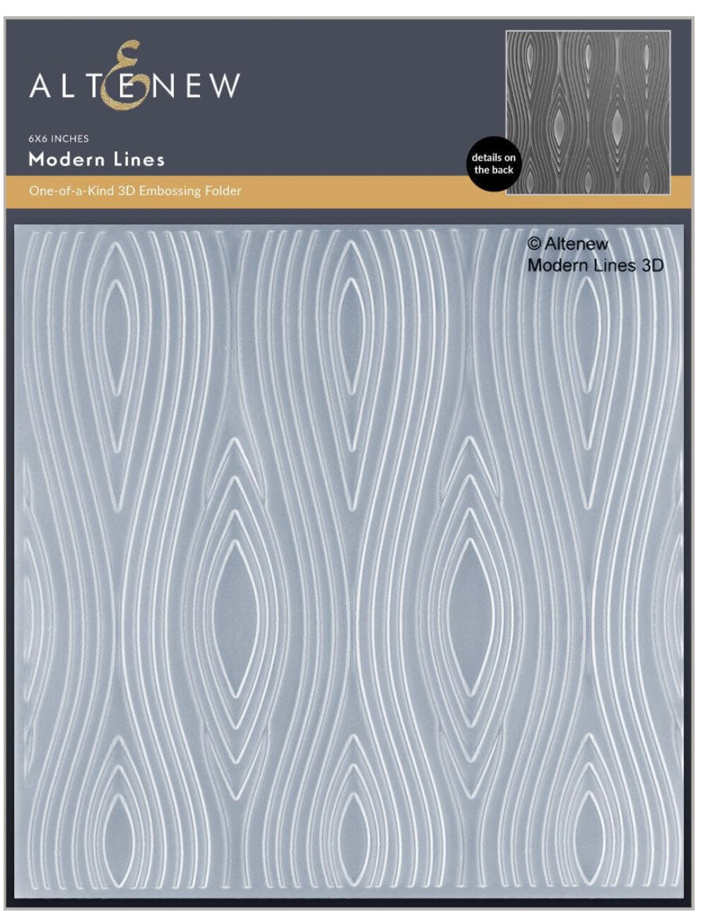 ALT 3D EMBOSSING FOLDER- MODERN LINES