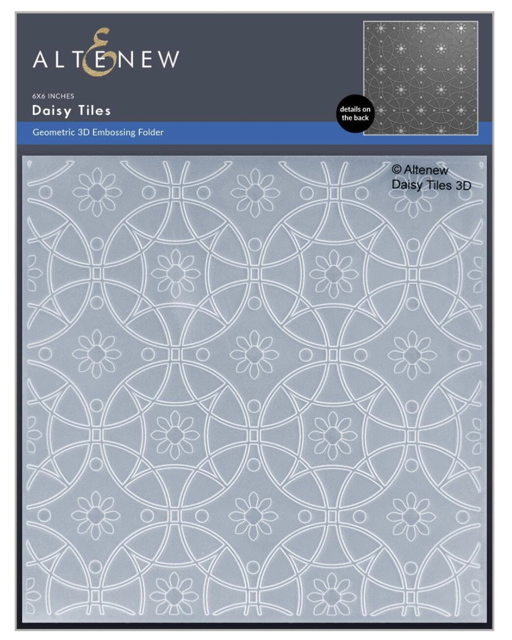 ALT 3D EMBOSSING FOLDER- DAISY TILES