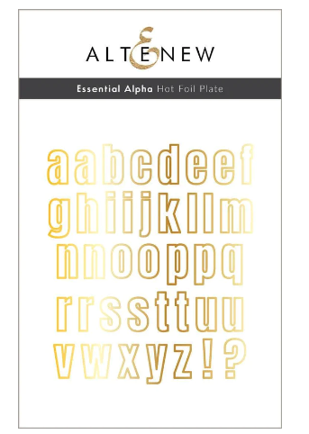 ALT LETTER DIES- ESSENTIAL ALPHA HOT FOIL AND DIE SET