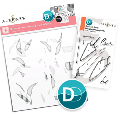 ALT STAMP AND STENCIL BUNDLE- DYNAMIC DUO: HANGING HOUSEPLANTS