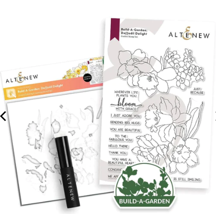 ALT STAMP, AND STENCIL BUNDLE: BUILD-A-GARDEN: DAFFODIL DELIGHT