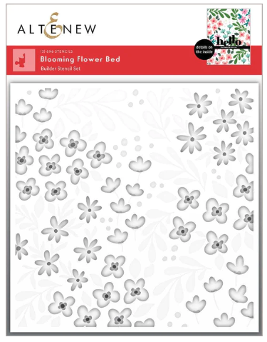 ALT STENCILS- BLOOMING FLOWER BED