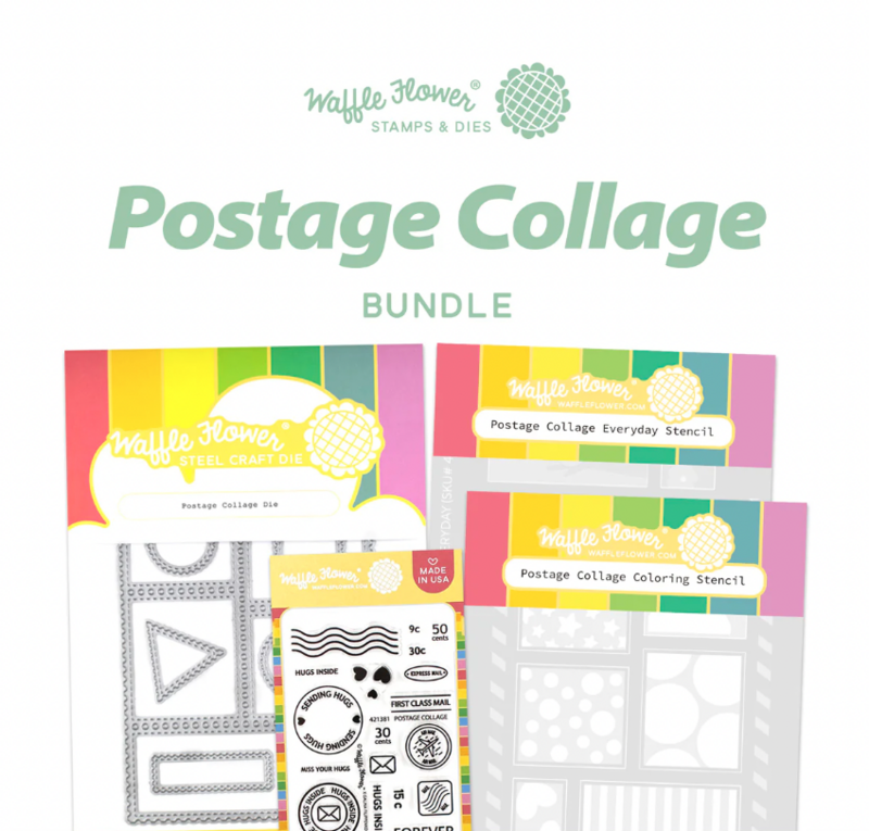 WF STAMP, DIE AND STENCILS- POSTAGE COLLAGE