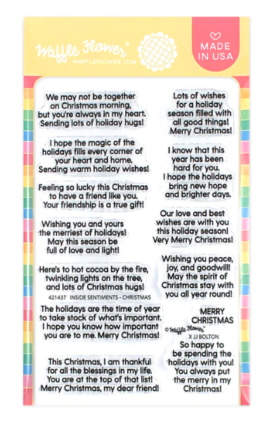 WF STAMP  SET- INSIDE SENTIMENTS CHRISTMAS