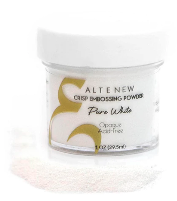 ALT CRISP EMBOSSING POWDER- PURE WHITE